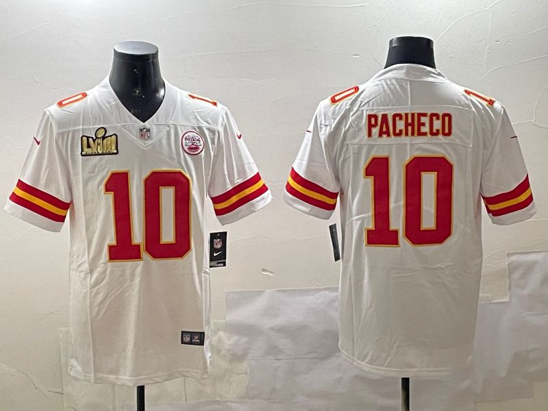 Men Kansas City Chiefs #10 Pacheco White Second generations 2025 Nike Limited NFL Jersey style 3